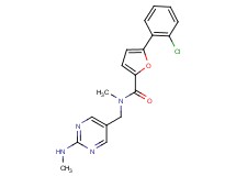 5-(2-chlorophenyl)-N-methyl-N-{[2-(methylamino)-5-pyrimidinyl]methyl}-2-furamide