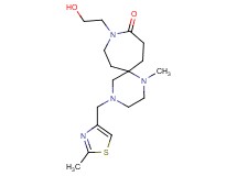 9-(2-hydroxyethyl)-1-methyl-4-[(2-methyl-1,3-thiazol-4-yl)methyl]-1,4,9-triazaspiro[5.6]dodecan-10-one