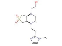 2-[(4aR*,7aS*)-4-[2-(1-methyl-1H-imidazol-2-yl)ethyl]-6,6-dioxidohexahydrothieno[3,4-b]pyrazin-1(2H)-yl]ethanol