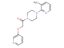 1-(3-methylpyridin-2-yl)-4-[(pyridin-3-yloxy)acetyl]piperazine