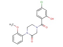 4-(4-chloro-2-hydroxybenzoyl)-1-(2-methoxyphenyl)-2-piperazinone