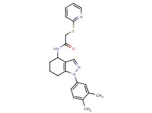 N-[1-(3,4-dimethylphenyl)-4,5,6,7-tetrahydro-1H-indazol-4-yl]-2-(2-pyridinylthio)acetamide