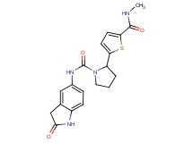 2-{5-[(methylamino)carbonyl]-2-thienyl}-N-(2-oxo-2,3-dihydro-1H-indol-5-yl)pyrrolidine-1-carboxamide