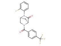(1S*,4S*)-2-(2-fluorophenyl)-5-[4-(trifluoromethyl)benzoyl]-2,5-diazabicyclo[2.2.1]heptan-3-one