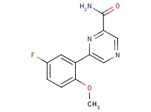 6-(5-fluoro-2-methoxyphenyl)pyrazine-2-carboxamide