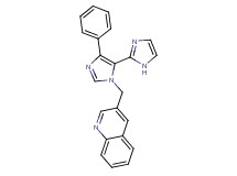 3-[(5'-phenyl-1H,3'H-2,4'-biimidazol-3'-yl)methyl]quinoline