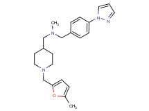 N-methyl-1-{1-[(5-methyl-2-furyl)methyl]-4-piperidinyl}-N-[4-(1H-pyrazol-1-yl)benzyl]methanamine