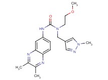 N'-(2,3-dimethylquinoxalin-6-yl)-N-(2-methoxyethyl)-N-[(1-methyl-1H-pyrazol-4-yl)methyl]urea