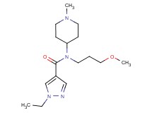 1-ethyl-N-(3-methoxypropyl)-N-(1-methyl-4-piperidinyl)-1H-pyrazole-4-carboxamide