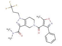 N,N-dimethyl-5-[(5-methyl-3-phenyl-4-isoxazolyl)carbonyl]-1-(3,3,3-trifluoropropyl)-4,5,6,7-tetrahydro-1H-pyrazolo[4,3-c]pyridine-3-carboxamide