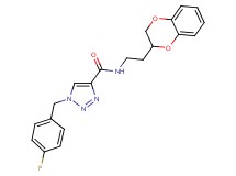 N-[2-(2,3-dihydro-1,4-benzodioxin-2-yl)ethyl]-1-(4-fluorobenzyl)-1H-1,2,3-triazole-4-carboxamide