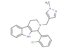1-(2-chlorophenyl)-2-[(1-methyl-1H-pyrazol-4-yl)methyl]-2,3,4,9-tetrahydro-1H-beta-carboline