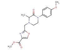 methyl 2-{[4-(4-methoxyphenyl)-2-methyl-3-oxo-1-piperazinyl]methyl}-1,3-oxazole-4-carboxylate