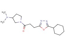 1-[3-(5-cyclohexyl-1,3,4-oxadiazol-2-yl)propanoyl]-N,N-dimethyl-3-pyrrolidinamine