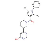 6-{1-[(2,5-dimethyl-1-phenyl-1H-pyrrol-3-yl)carbonyl]piperidin-3-yl}pyrimidin-4-ol