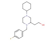 2-[4-cyclohexyl-1-(4-fluorobenzyl)-2-piperazinyl]ethanol