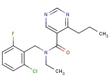 N-(2-chloro-6-fluorobenzyl)-N-ethyl-4-propylpyrimidine-5-carboxamide