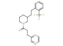 2-[3-oxo-3-(3-{2-[2-(trifluoromethyl)phenyl]ethyl}-1-piperidinyl)propyl]pyrazine