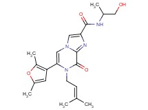 6-(2,5-dimethyl-3-furyl)-N-(2-hydroxy-1-methylethyl)-7-(3-methylbut-2-en-1-yl)-8-oxo-7,8-dihydroimidazo[1,2-a]pyrazine-2-carboxamide