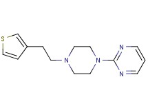 2-{4-[2-(3-thienyl)ethyl]-1-piperazinyl}pyrimidine bis(trifluoroacetate)