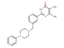 5,6-dimethyl-2-{3-[(4-phenylpiperazin-1-yl)methyl]phenyl}pyrimidin-4(3H)-one