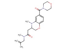N-methyl-2-[4-methyl-6-(morpholin-4-ylcarbonyl)-3,4-dihydro-2H-1,4-benzoxazin-3-yl]-N-(2-methylprop-2-en-1-yl)acetamide