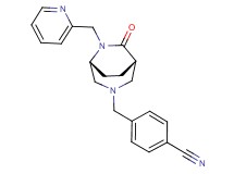 4-{[(1S*,5R*)-7-oxo-6-(2-pyridinylmethyl)-3,6-diazabicyclo[3.2.2]non-3-yl]methyl}benzonitrile