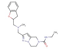 2-{[(2,3-dihydro-1-benzofuran-2-ylmethyl)(methyl)amino]methyl}-N-ethyl-6,7-dihydropyrazolo[1,5-a]pyrazine-5(4H)-carboxamide
