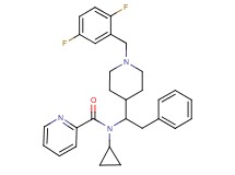 N-cyclopropyl-N-{1-[1-(2,5-difluorobenzyl)-4-piperidinyl]-2-phenylethyl}-2-pyridinecarboxamide