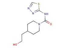 4-(2-hydroxyethyl)-N-1,3,4-thiadiazol-2-ylpiperidine-1-carboxamide