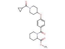 methyl 1-(4-{[1-(cyclopropylcarbonyl)-4-piperidinyl]oxy}benzoyl)-2-piperidinecarboxylate