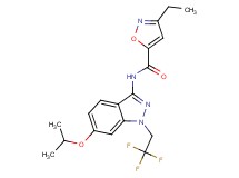 3-ethyl-N-[6-isopropoxy-1-(2,2,2-trifluoroethyl)-1H-indazol-3-yl]isoxazole-5-carboxamide