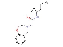 2-(2,3-dihydro-1,4-benzoxazepin-4(5H)-yl)-N-(1-propylcyclopropyl)acetamide