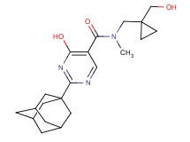2-(1-adamantyl)-4-hydroxy-N-{[1-(hydroxymethyl)cyclopropyl]methyl}-N-methylpyrimidine-5-carboxamide