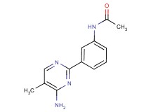 N-[3-(4-amino-5-methylpyrimidin-2-yl)phenyl]acetamide
