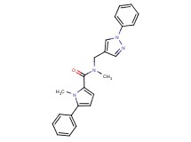 N,1-dimethyl-5-phenyl-N-[(1-phenyl-1H-pyrazol-4-yl)methyl]-1H-pyrrole-2-carboxamide