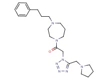 1-(3-phenylpropyl)-4-{[5-(1-pyrrolidinylmethyl)-1H-tetrazol-1-yl]acetyl}-1,4-diazepane