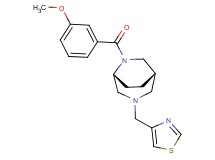 (1S*,5R*)-6-(3-methoxybenzoyl)-3-(1,3-thiazol-4-ylmethyl)-3,6-diazabicyclo[3.2.2]nonane