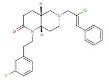 (4aR*,8aS*)-6-[(2Z)-2-chloro-3-phenyl-2-propen-1-yl]-1-[2-(3-fluorophenyl)ethyl]octahydro-1,6-naphthyridin-2(1H)-one
