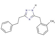 5-(2-methylbenzyl)-3-(2-phenylethyl)-1H-1,2,4-triazole