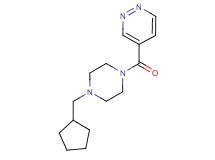 4-{[4-(cyclopentylmethyl)-1-piperazinyl]carbonyl}pyridazine trifluoroacetate