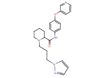 1-[3-(1H-pyrazol-1-yl)propyl]-N-[4-(3-pyridinyloxy)phenyl]-2-piperidinecarboxamide