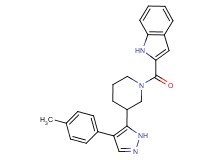 2-({3-[4-(4-methylphenyl)-1H-pyrazol-5-yl]piperidin-1-yl}carbonyl)-1H-indole