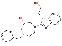 1-benzyl-4-[1-(2-hydroxyethyl)-1H-benzimidazol-2-yl]-1,4-diazepan-6-ol