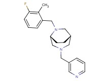 (1S*,5R*)-6-(3-fluoro-2-methylbenzyl)-3-(3-pyridinylmethyl)-3,6-diazabicyclo[3.2.2]nonane
