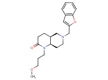 (4aS*,8aR*)-6-(1-benzofuran-2-ylmethyl)-1-(3-methoxypropyl)octahydro-1,6-naphthyridin-2(1H)-one