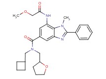 N-(cyclobutylmethyl)-7-[(methoxyacetyl)amino]-1-methyl-2-phenyl-N-(tetrahydro-2-furanylmethyl)-1H-benzimidazole-5-carboxamide