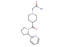 2-(4-{[2-(2-pyridinyl)-1-pyrrolidinyl]carbonyl}-1-piperidinyl)acetamide