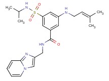 N-(imidazo[1,2-a]pyridin-2-ylmethyl)-3-[(isopropylamino)sulfonyl]-5-[(3-methyl-2-buten-1-yl)amino]benzamide