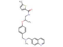 5-methyl-N-[2-(4-{[methyl(6-quinolinylmethyl)amino]methyl}phenoxy)propyl]-2-thiophenecarboxamide